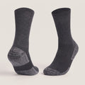 Work socks with cushioning, graphite, 3 pairs — cotton, reinforced heel