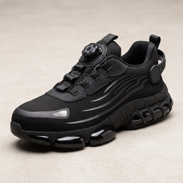 SZYCHTA PRO AIR Black — dial-closure work sneaker, 3/4 view