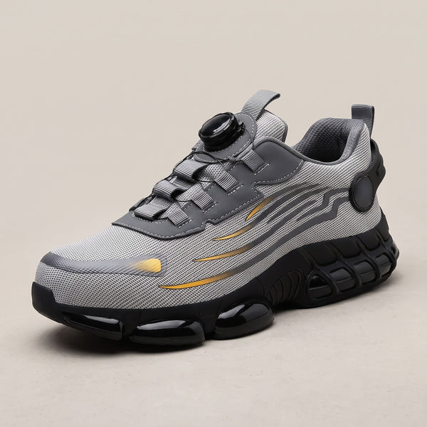 SZYCHTA PRO AIR Grey — dial-closure work sneaker, 3/4 view