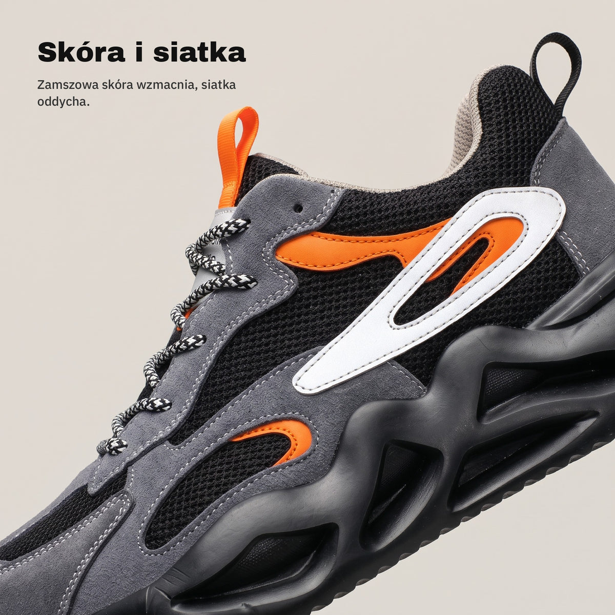 TITAN — skóra i siatka
