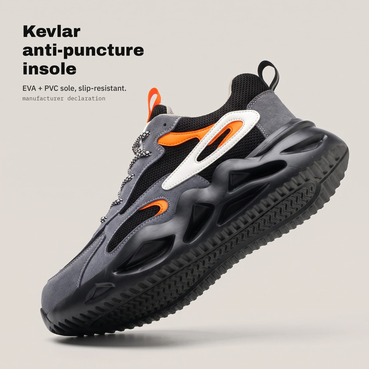 TITAN black — Kevlar insole and slip-resistant sole