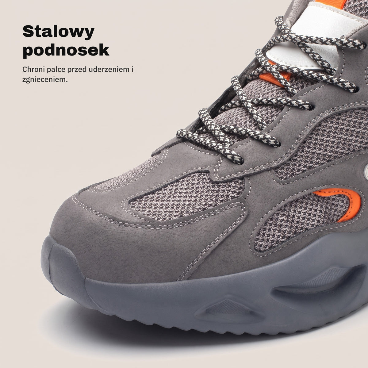 TITAN szare — stalowy podnosek