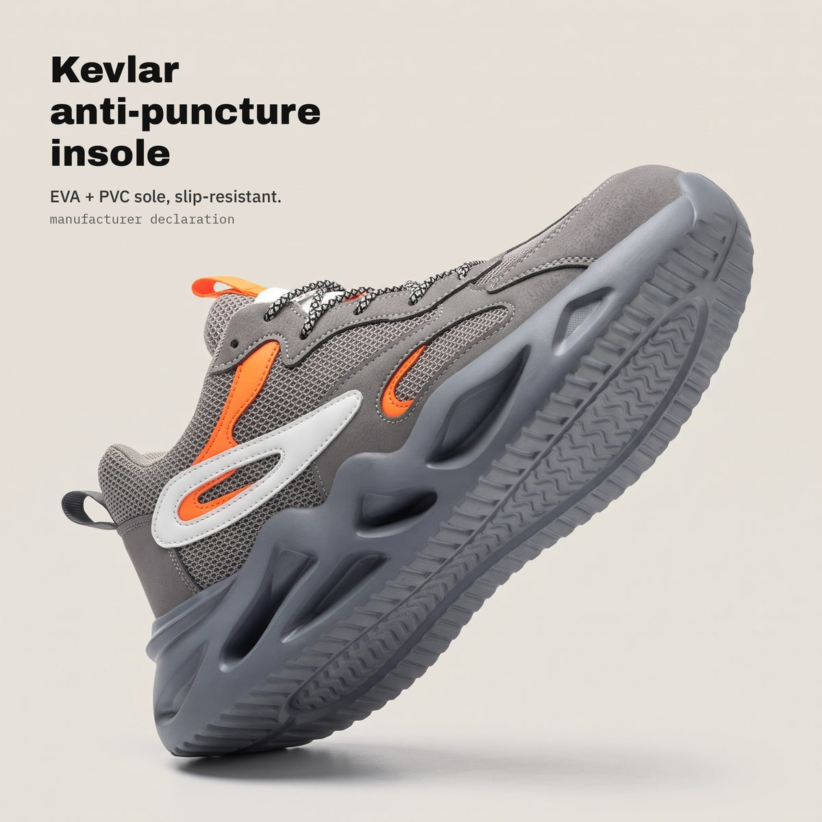 TITAN grey — Kevlar insole and slip-resistant sole